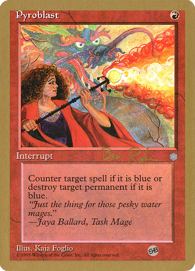 Pyroblast (Ben Rubin) (SB) [World Championship Decks 1998] | L.A. Mood Comics and Games