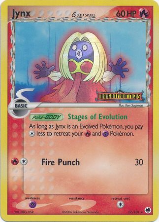Jynx (17/101) (Delta Species) (Stamped) [EX: Dragon Frontiers] | L.A. Mood Comics and Games