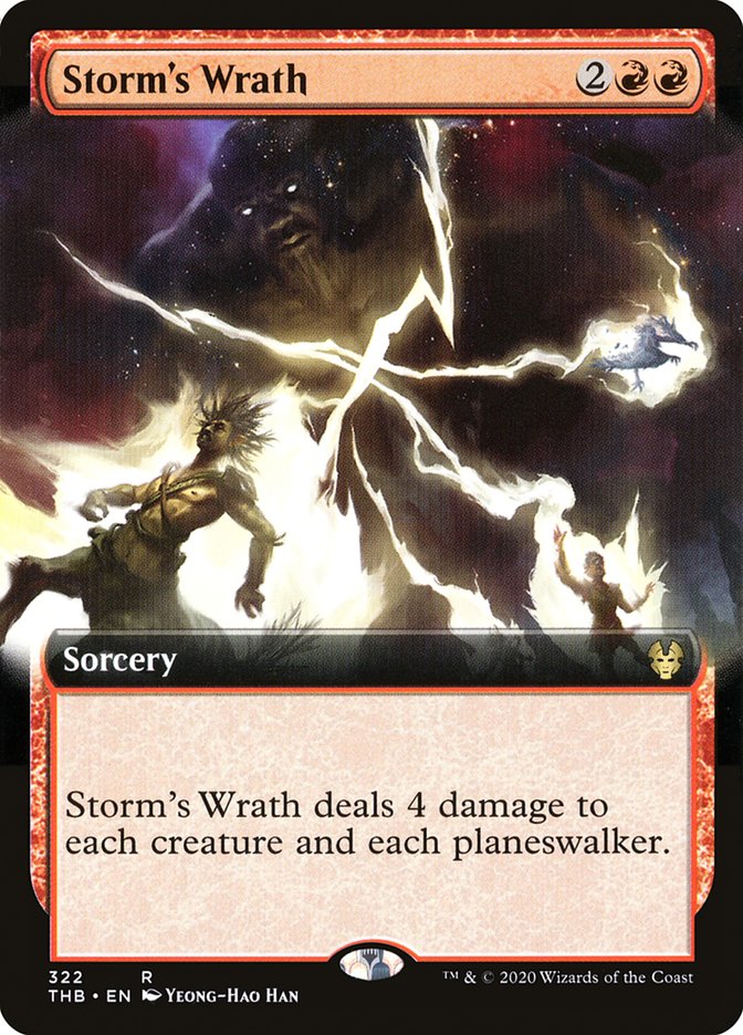 Storm's Wrath (Extended Art) [Theros Beyond Death] | L.A. Mood Comics and Games