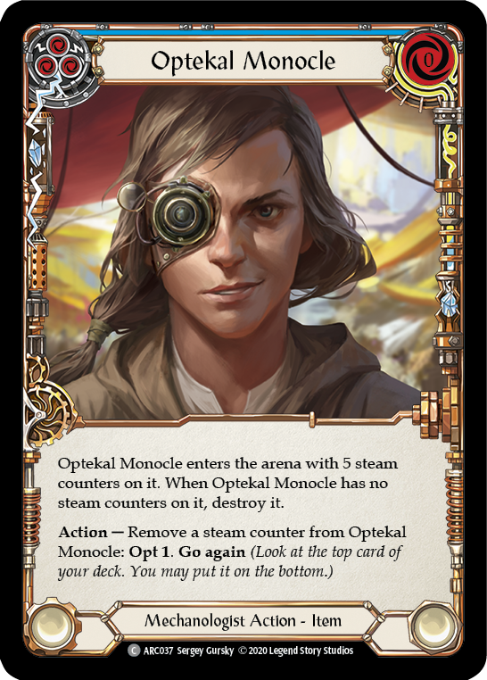Optekal Monocle [U-ARC037] (Arcane Rising Unlimited)  Unlimited Rainbow Foil | L.A. Mood Comics and Games