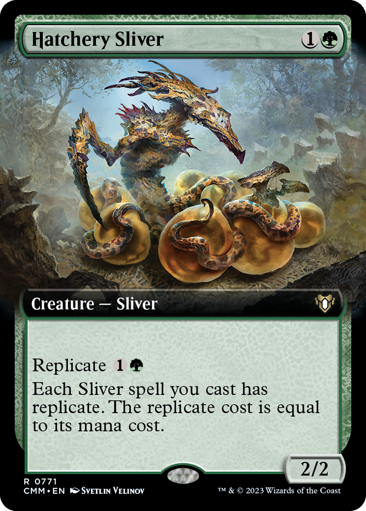 Hatchery Sliver (Extended Art) [Commander Masters] | L.A. Mood Comics and Games