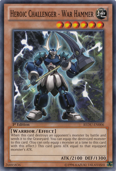 Heroic Challenger - War Hammer [REDU-EN006] Common | L.A. Mood Comics and Games