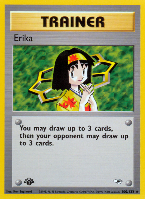 Erika (100/132) [Gym Heroes 1st Edition] | L.A. Mood Comics and Games