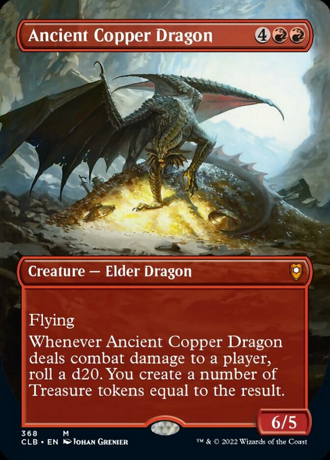 Ancient Copper Dragon (Borderless Alternate Art) [Commander Legends: Battle for Baldur's Gate] | L.A. Mood Comics and Games