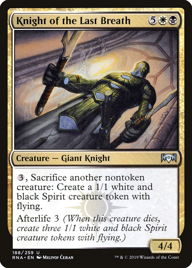 Knight of the Last Breath [Ravnica Allegiance] | L.A. Mood Comics and Games