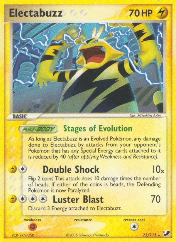 Electabuzz (22/115) [EX: Unseen Forces] | L.A. Mood Comics and Games