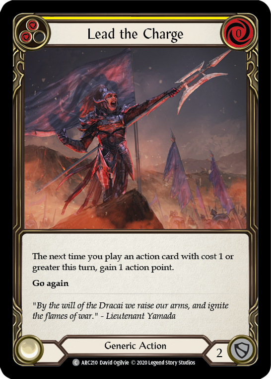 Lead the Charge (Yellow) [U-ARC210] (Arcane Rising Unlimited)  Unlimited Normal | L.A. Mood Comics and Games