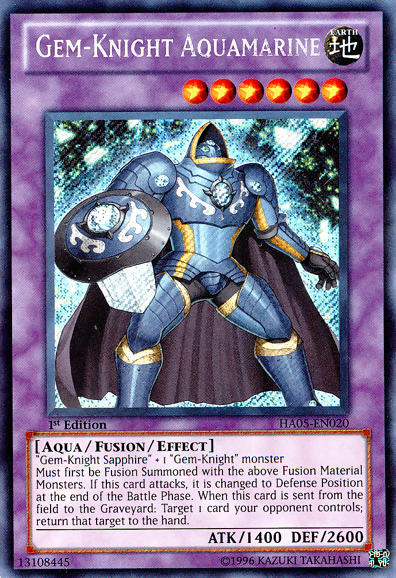 Gem-Knight Aquamarine [HA05-EN020] Secret Rare | L.A. Mood Comics and Games