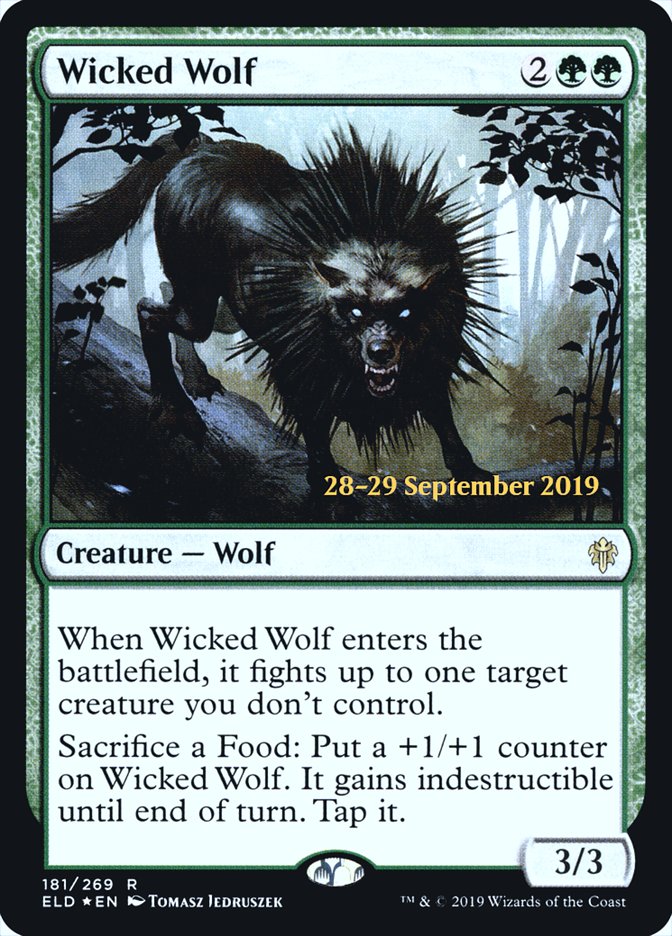 Wicked Wolf [Throne of Eldraine Prerelease Promos] | L.A. Mood Comics and Games