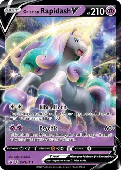 Galarian Rapidash V (SWSH111) [Sword & Shield: Black Star Promos] | L.A. Mood Comics and Games