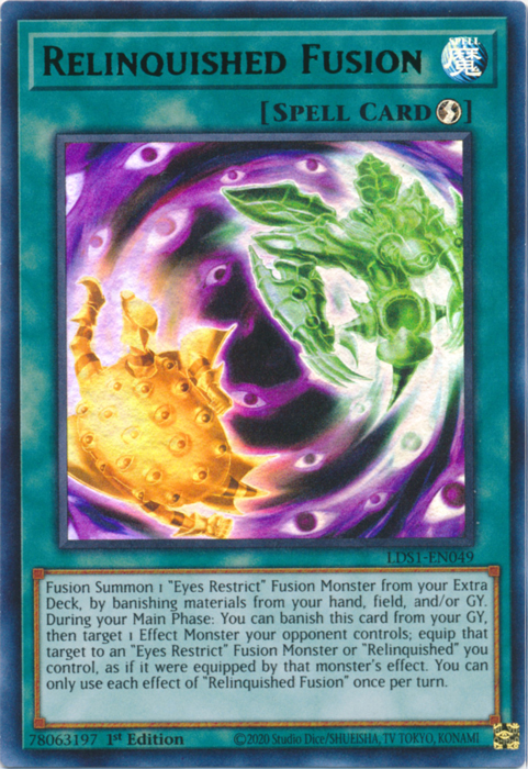 Relinquished Fusion (Green) [LDS1-EN049] Ultra Rare | L.A. Mood Comics and Games