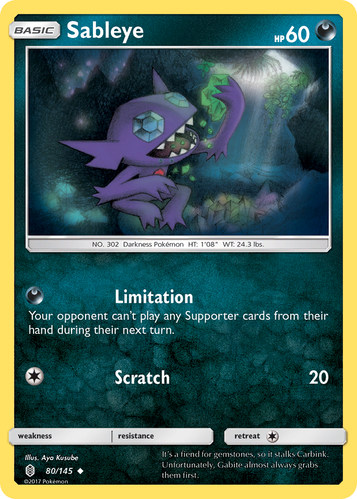 Sableye (80/145) [Sun & Moon: Guardians Rising] | L.A. Mood Comics and Games