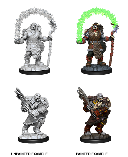 D&D Unpainted Miniatures - Orc Adventurers | L.A. Mood Comics and Games