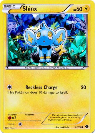 Shinx (43/99) (Cracked Ice Holo) (Blister Exclusive) [Black & White: Next Destinies] | L.A. Mood Comics and Games