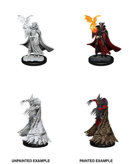 Pathfinder Unpainted Miniatures - Cultist & Devil | L.A. Mood Comics and Games