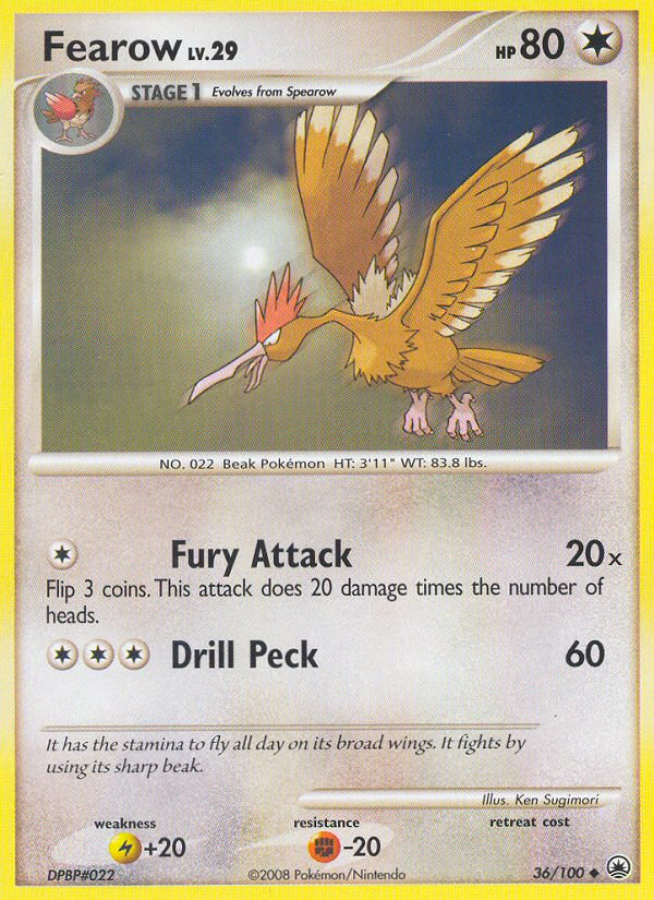 Fearow (36/100) [Diamond & Pearl: Majestic Dawn] | L.A. Mood Comics and Games