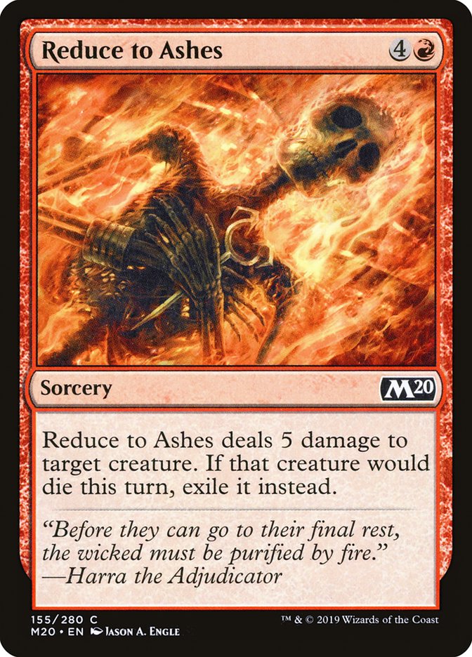 Reduce to Ashes [Core Set 2020] | L.A. Mood Comics and Games