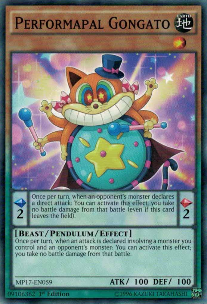 Performapal Gongato [MP17-EN059] Common | L.A. Mood Comics and Games