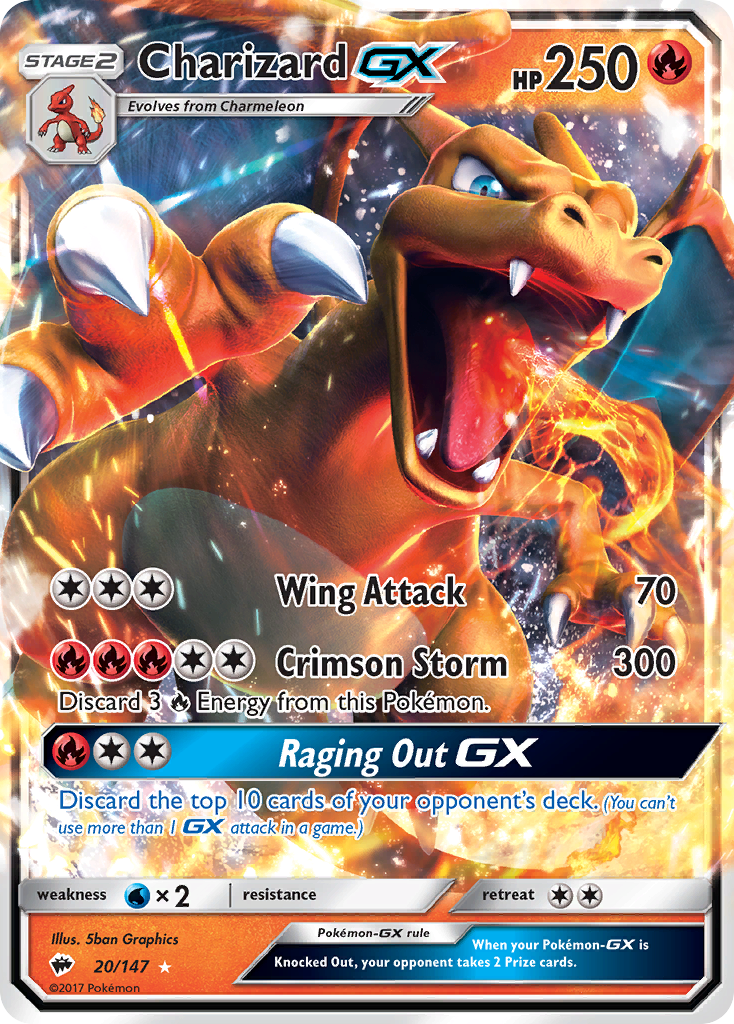 Charizard GX (20/147) [Sun & Moon: Burning Shadows] | L.A. Mood Comics and Games