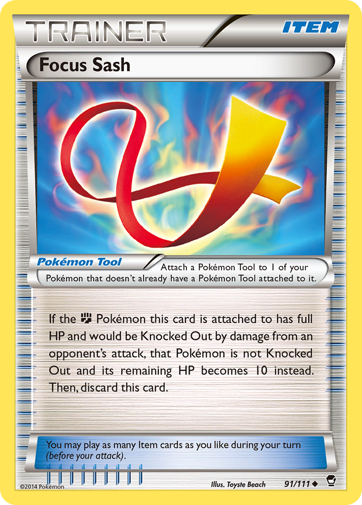 Focus Sash (91/111) [XY: Furious Fists] | L.A. Mood Comics and Games