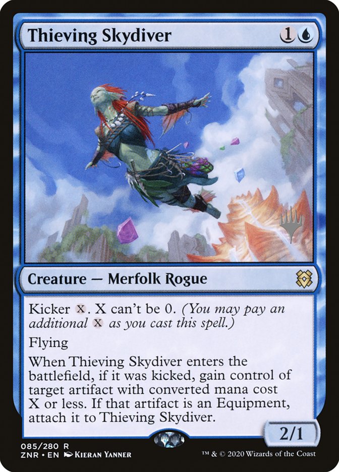 Thieving Skydiver (Promo Pack) [Zendikar Rising Promos] | L.A. Mood Comics and Games