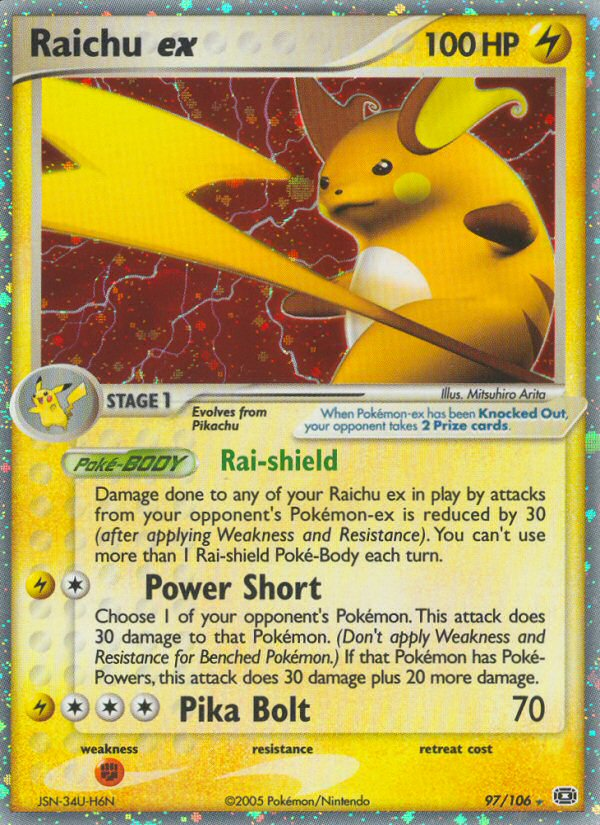Raichu ex (97/106) [EX: Emerald] | L.A. Mood Comics and Games