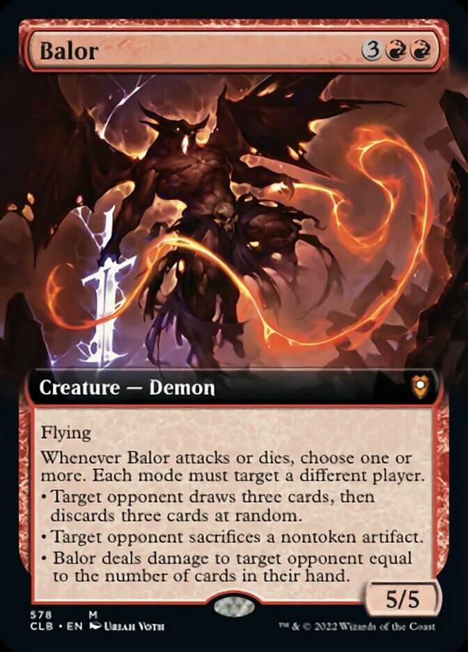 Balor (Extended Art) [Commander Legends: Battle for Baldur's Gate] | L.A. Mood Comics and Games