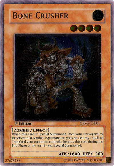 Bone Crusher [CRMS-EN083] Ultimate Rare | L.A. Mood Comics and Games
