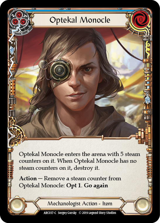 Optekal Monocle [ARC037-C] (Arcane Rising)  1st Edition Rainbow Foil | L.A. Mood Comics and Games