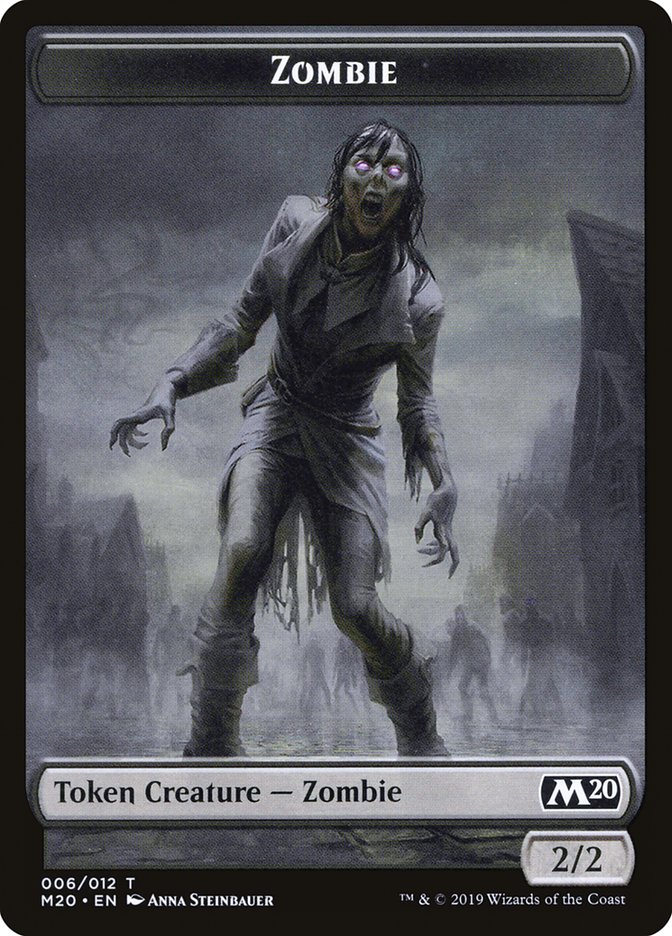 Dragon (001) // Zombie Double-Sided Token [Game Night 2019 Tokens] | L.A. Mood Comics and Games