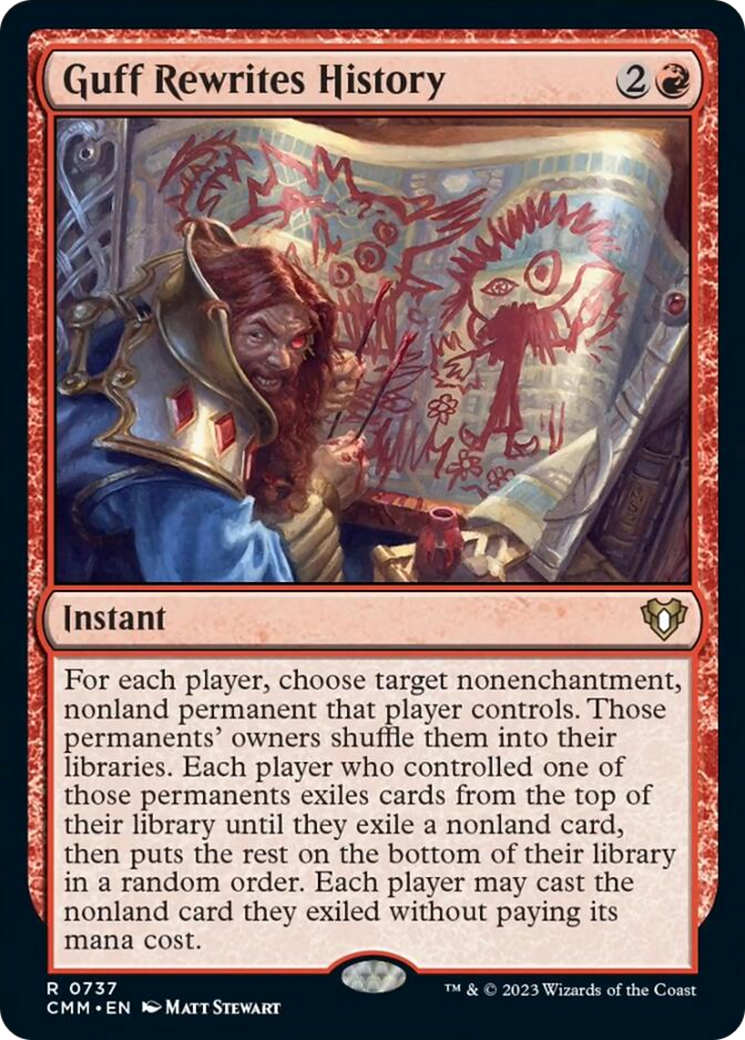 Guff Rewrites History [Commander Masters] | L.A. Mood Comics and Games