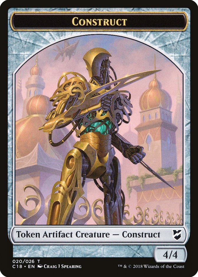 Myr (007) // Construct (020) Double-Sided Token [Commander 2018 Tokens] | L.A. Mood Comics and Games