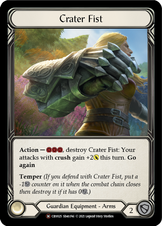 Crater Fist [U-CRU025] (Crucible of War Unlimited)  Unlimited Rainbow Foil | L.A. Mood Comics and Games
