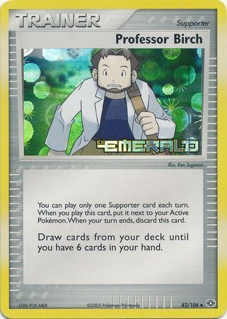 Professor Birch (82/106) (Stamped) [EX: Emerald] | L.A. Mood Comics and Games