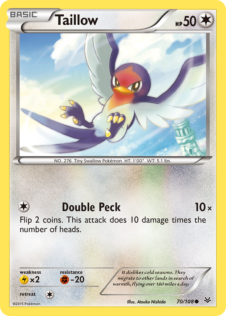 Taillow (70/108) [XY: Roaring Skies] | L.A. Mood Comics and Games