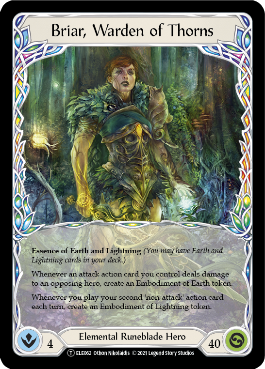 Briar, Warden of Thorns // Titan's Fist [U-ELE062] (Tales of Aria Unlimited)  Unlimited Normal | L.A. Mood Comics and Games