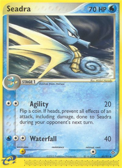 Seadra (40/97) [EX: Dragon] | L.A. Mood Comics and Games