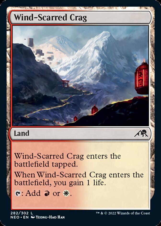 Wind-Scarred Crag [Kamigawa: Neon Dynasty] | L.A. Mood Comics and Games