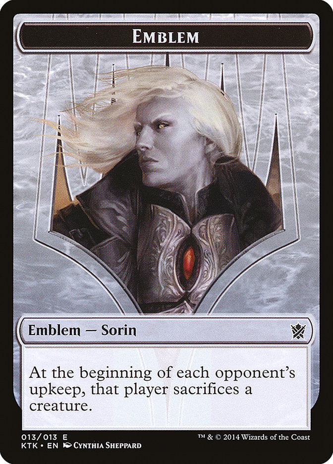 Sorin, Solemn Visitor Emblem [Khans of Tarkir Tokens] | L.A. Mood Comics and Games