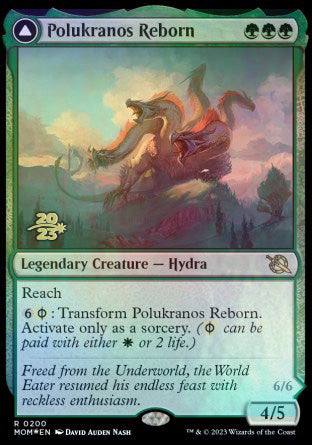 Polukranos Reborn // Polukranos, Engine of Ruin [March of the Machine Prerelease Promos] | L.A. Mood Comics and Games