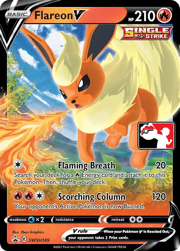 Flareon V (SWSH149) [Prize Pack Series One] | L.A. Mood Comics and Games