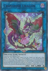 Crossrose Dragon (Purple) [LDS2-EN114] Ultra Rare | L.A. Mood Comics and Games