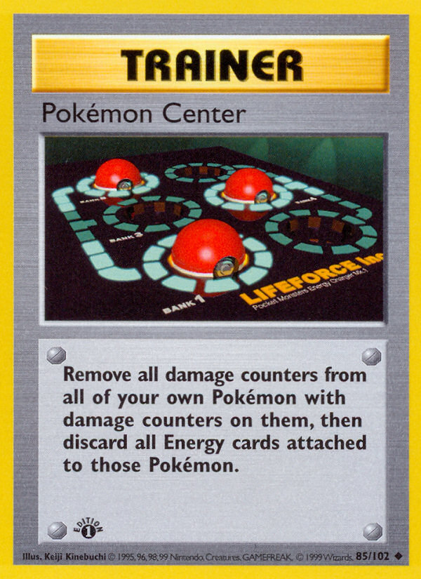 Pokemon Center (85/102) (Shadowless) [Base Set 1st Edition] | L.A. Mood Comics and Games