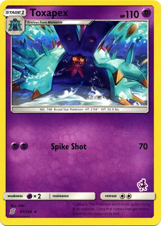 Toxapex (97/236) (Mewtwo Deck) [Battle Academy 2020] | L.A. Mood Comics and Games