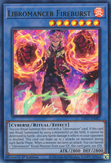 Libromancer Fireburst [DIFO-EN087] Ultra Rare | L.A. Mood Comics and Games