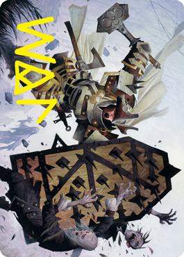 Estwald Shieldbasher Art Card (Gold-Stamped Signature) [Innistrad: Crimson Vow Art Series] | L.A. Mood Comics and Games
