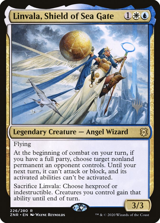 Linvala, Shield of Sea Gate (Promo Pack) [Zendikar Rising Promos] | L.A. Mood Comics and Games