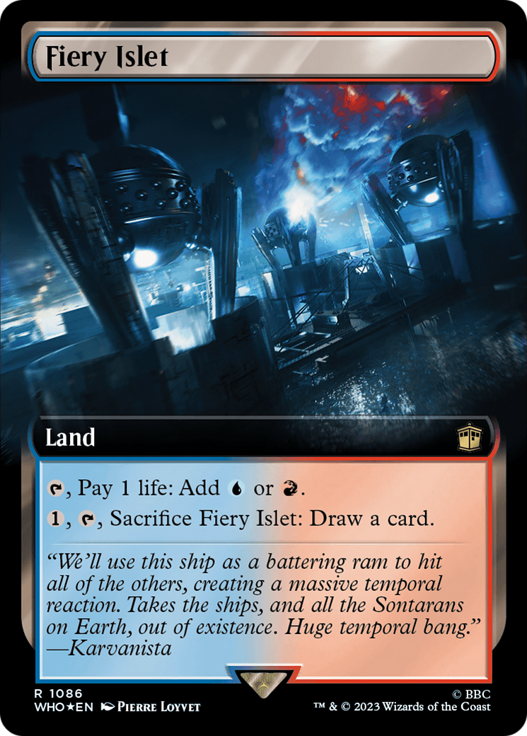 Fiery Islet (Extended Art) (Surge Foil) [Doctor Who] | L.A. Mood Comics and Games