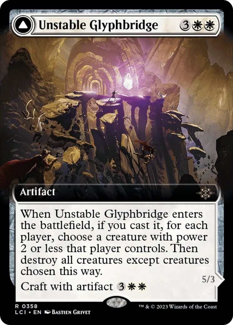 Unstable Glyphbridge // Sandswirl Wanderglyph (Extended Art) [The Lost Caverns of Ixalan] | L.A. Mood Comics and Games