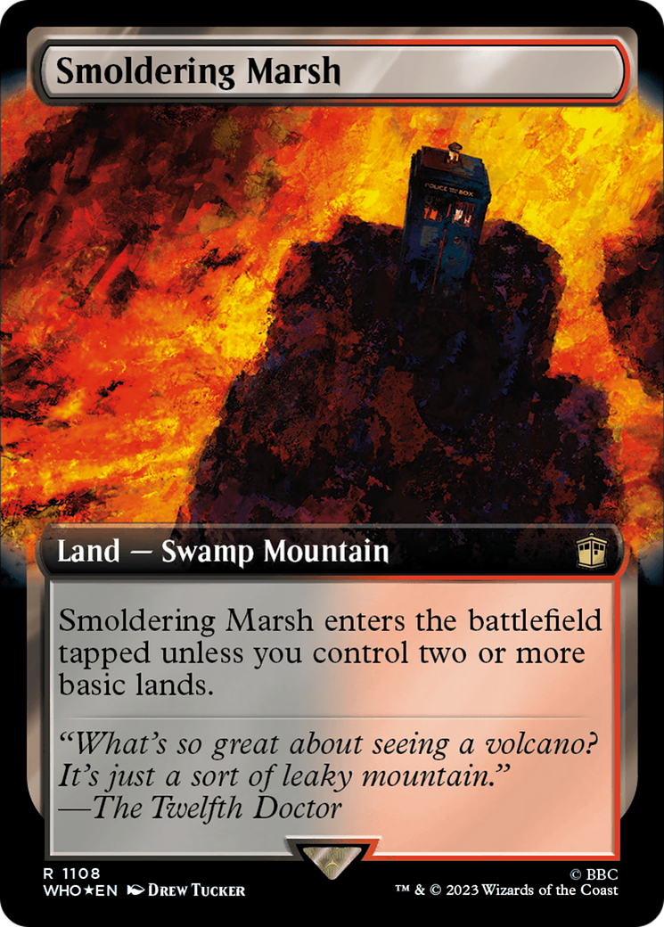 Smoldering Marsh (Extended Art) (Surge Foil) [Doctor Who] | L.A. Mood Comics and Games